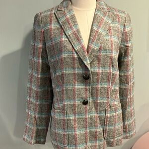 NWT Talbots plaid blazer